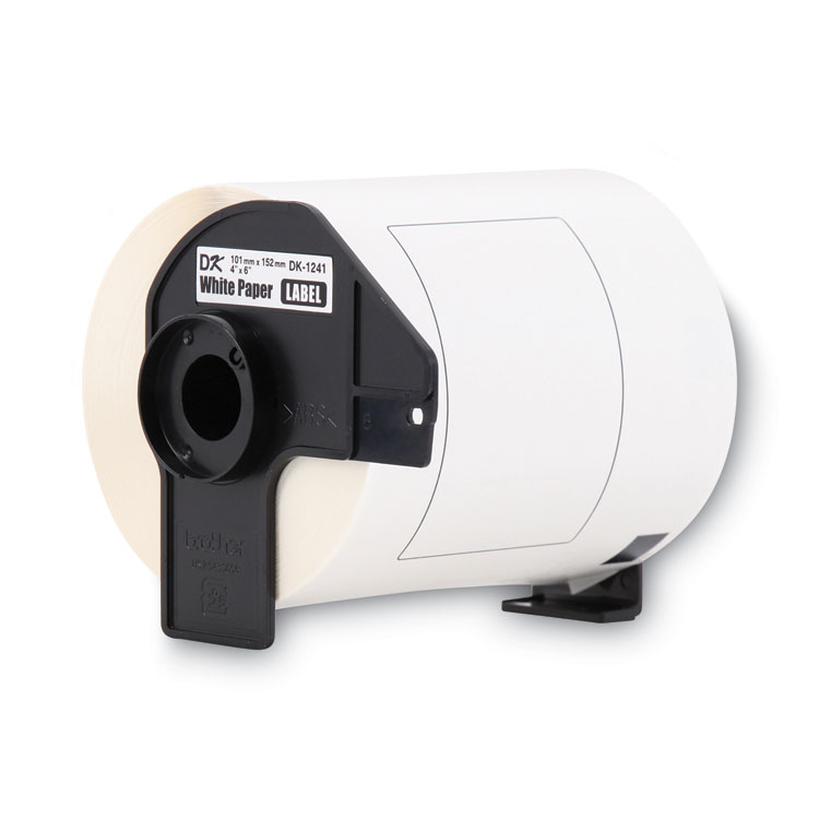 BROTHER INTL. CORP. Die-Cut Shipping Labels, 4" x 6", White, 200 Labels/Roll (BRTDK1241)