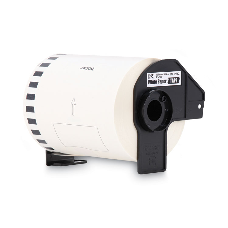 BROTHER INTL. CORP. Continuous Length Shipping Label Tape for QL-1050, 4" x 100 ft Roll, White (BRTDK2243)