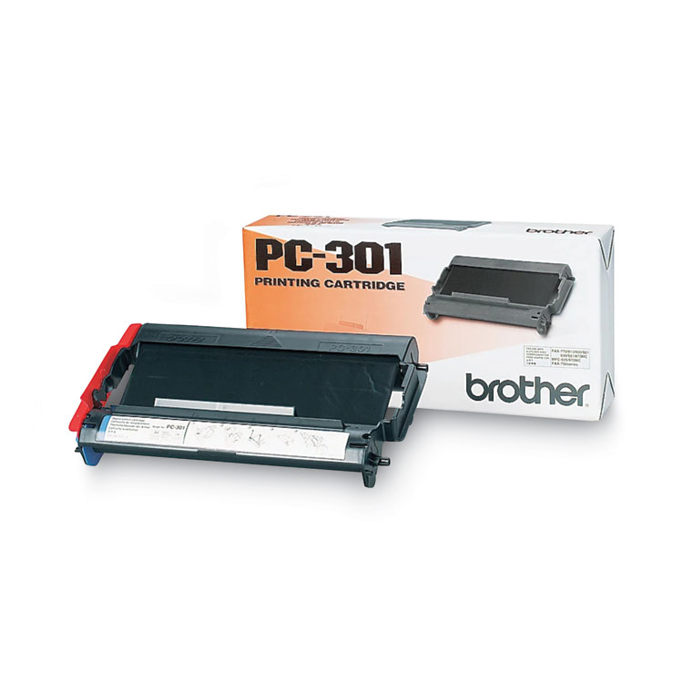 BROTHER INTL. CORP. PC-301 Thermal Transfer Print Cartridge, 250 Page-Yield, Black (BRTPC301)