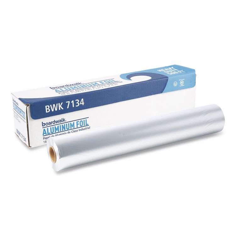 Boardwalk Heavy-Duty Aluminum Foil Roll, 87 Gauge, 18" x 500 ft (BWK7134)