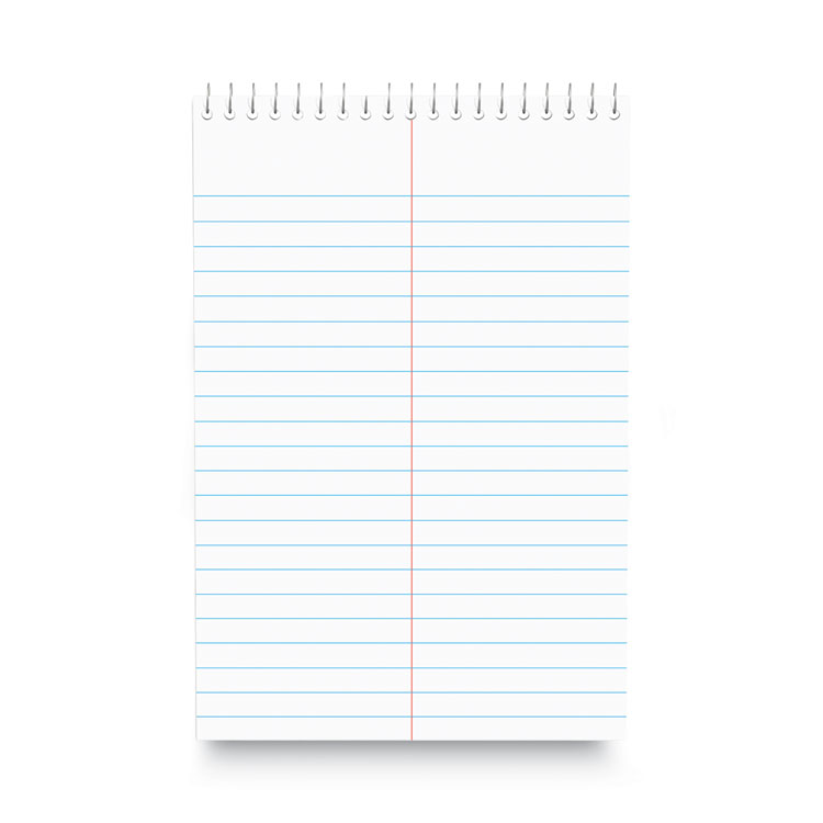 Universal Steno Pads, Gregg Rule, Red Cover, 80 White 6 x 9 Sheets (UNV96920)