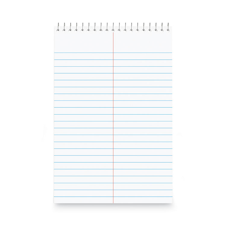 Universal Steno Pads, Gregg Rule, Red Cover, 80 White 6 x 9 Sheets, 6/Pack (UNV96920PK)