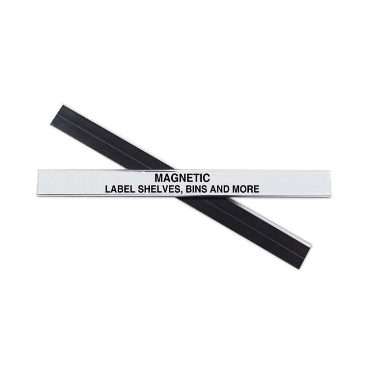 C-Line HOL-DEX Magnetic Shelf/Bin Label Holders, Side Load, 0.5 x 6, Clear, 10/Box (CLI87207)