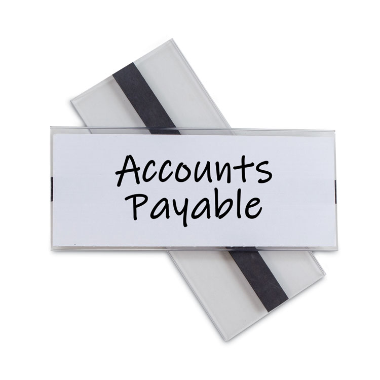 C-Line Clear Magnetic Label Holders, Side Load, 6 x 2.5, 10/Pack (CLI87825)