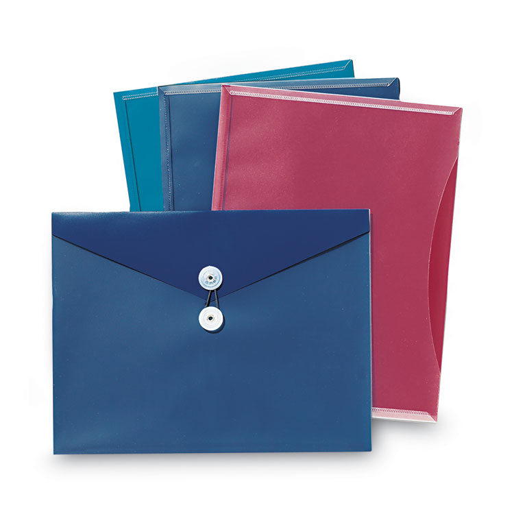 Pendaflex Poly Envelopes, Letter Size, Assorted Colors, 4/Pack (PFX90016)