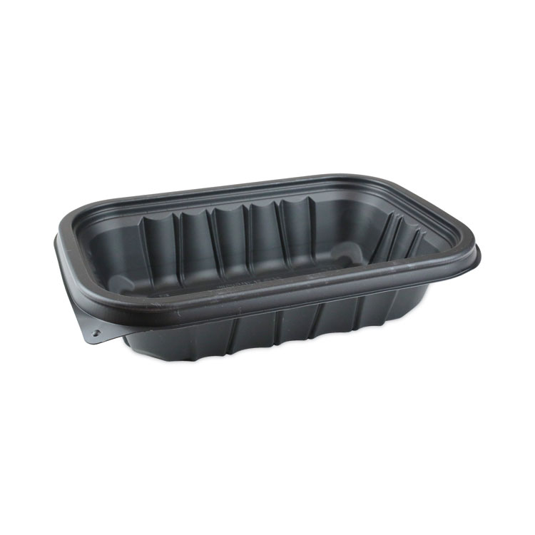 Pactiv Evergreen EarthChoice Entree2Go Takeout Container, 24 oz, 8.66 x 5.75 x 1.97, Black, Plastic, 300/Carton (PCTYCNB9X624000)