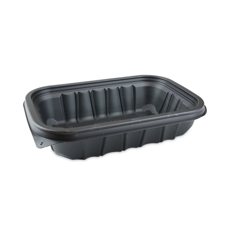 Pactiv Evergreen EarthChoice Entree2Go Takeout Container, 32 oz, 8.66 x 5.75 x 2.72, Black, Plastic, 300/Carton (PCTYCNB9X632000)