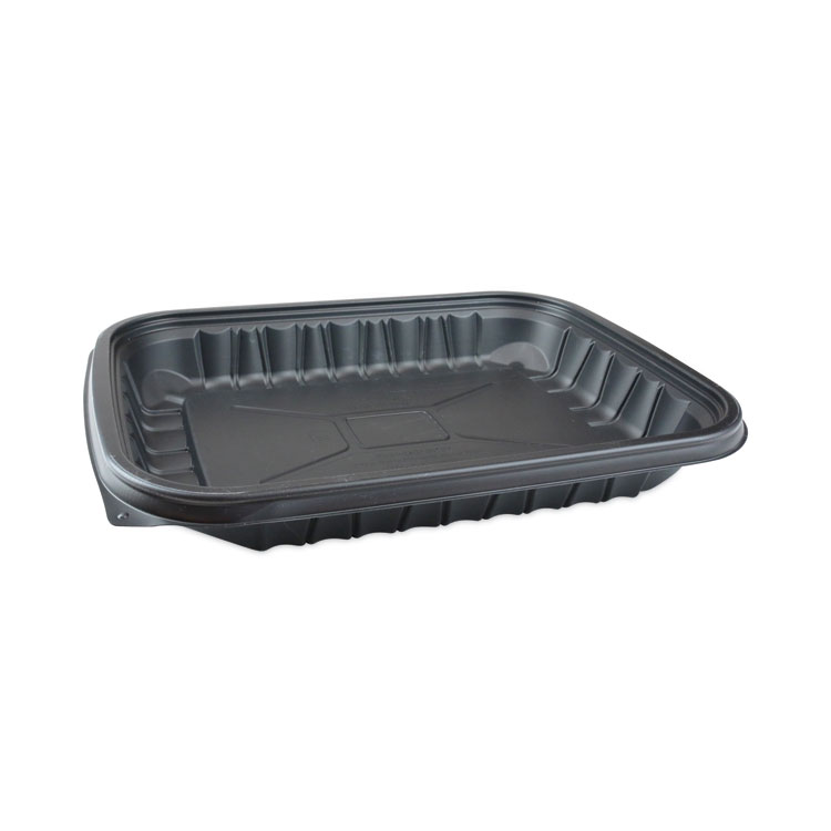 Pactiv Evergreen EarthChoice Entree2Go Takeout Container, 48 oz, 11.75 x 8.75 x 1.61, Black, Plastic, 200/Carton (PCTYCNB12X94800)