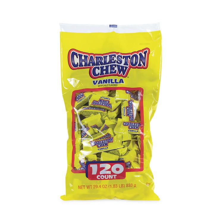 Charleston Chews Snack Size Chocolate Candy, 1.83 lb Bag, 120 Pieces/Bag (GRR20900085)