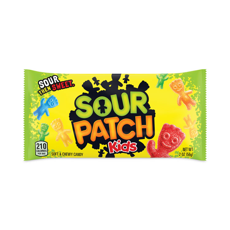 Sour Patch Kids Chewy Candy, Assorted, 2 oz Bags, 24/Pack (GRR30400006)