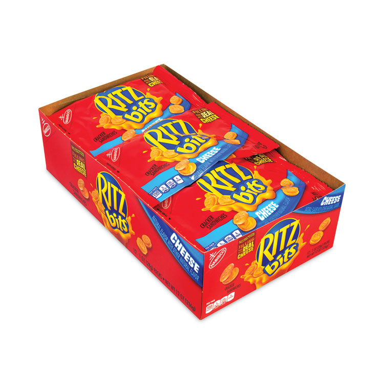 Nabisco Ritz Bits Cheese Sandwich Crackers, 1 oz Pouch, 48 Pouches/Carton (GRR30400071)