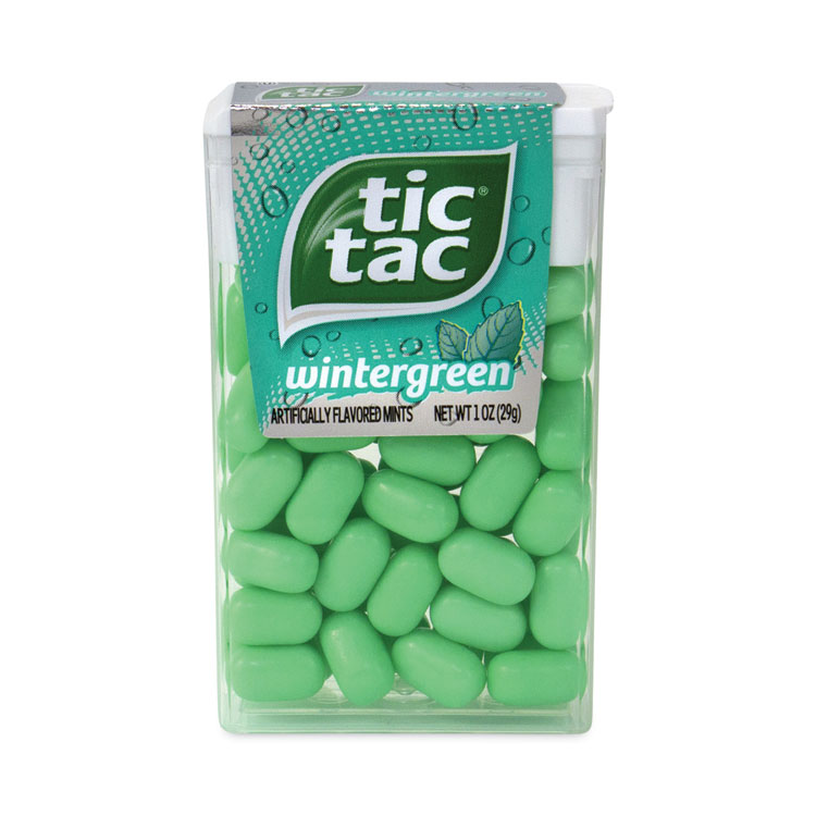 Tic Tac Breath Mints, Wintergreen, 1 oz Bottle, 12 Bottles/Carton (GRR24100012)