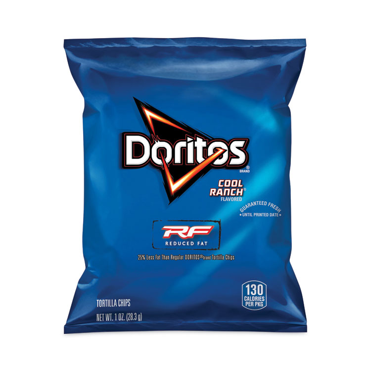 Doritos Reduced Fat Cool Ranch Tortilla Chips, 1 oz Bag, 72 Bags/Carton (GRR29500056)