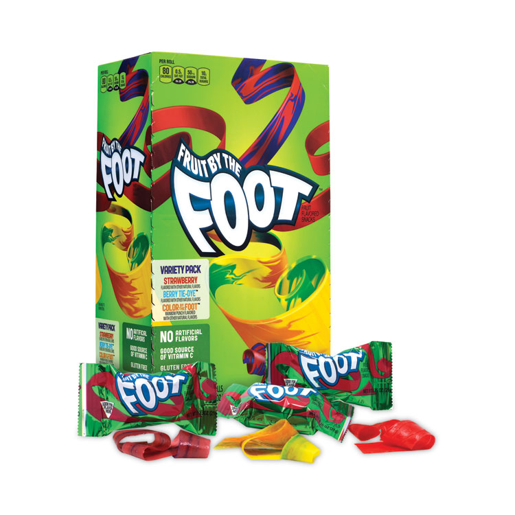 Betty Crocker Fruit By The Foot Variety Pack, Assorted Flavors, 0.75 oz, 36 Pouches/Carton (GRR20900408)