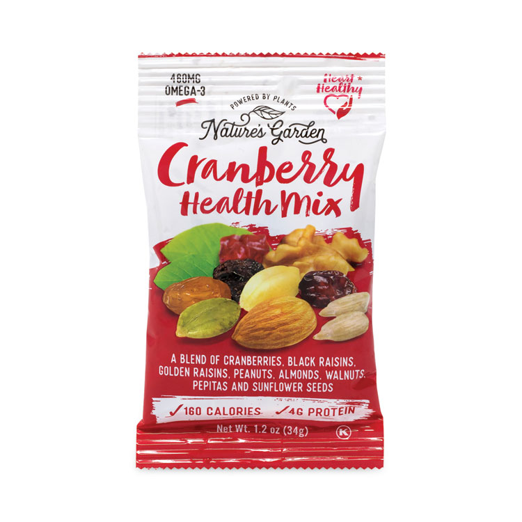 Nature's Garden Cranberry Health Mix, 1.2 oz Pouch, 6 Pouches/Pack (GRR29400005)