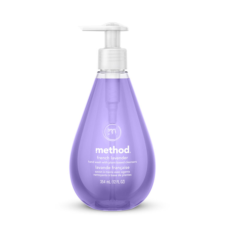 Method Gel Hand Wash, French Lavender Scent, 12 oz, 6/Carton (MTH00031CT)