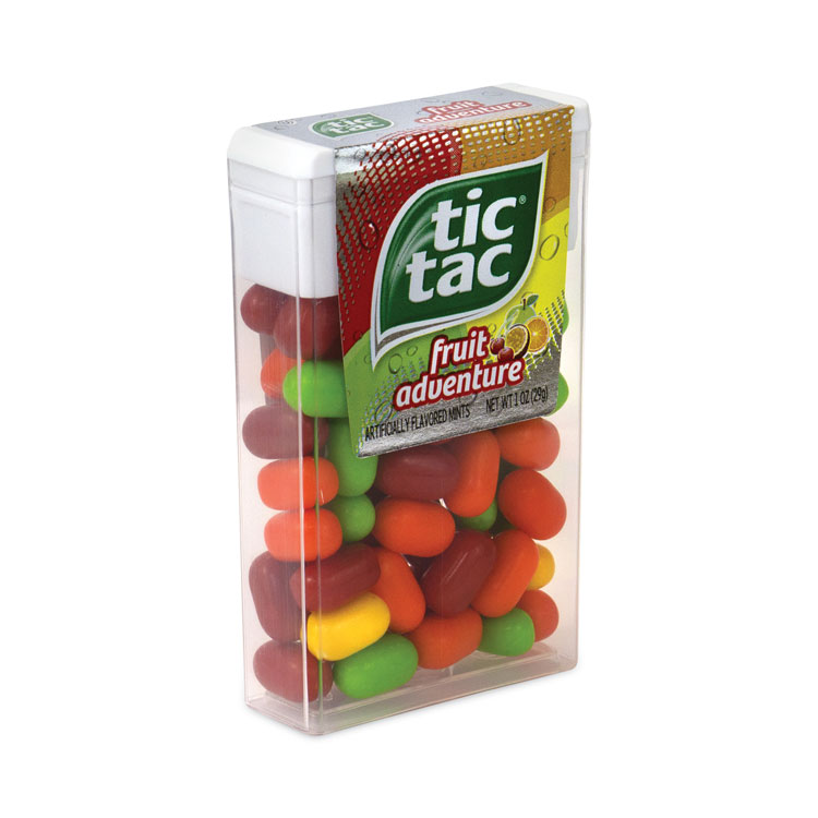 Tic Tac Fruit Adventure Mints, 1 oz Flip-Top Dispenser, 12/Carton (GRR24100014)
