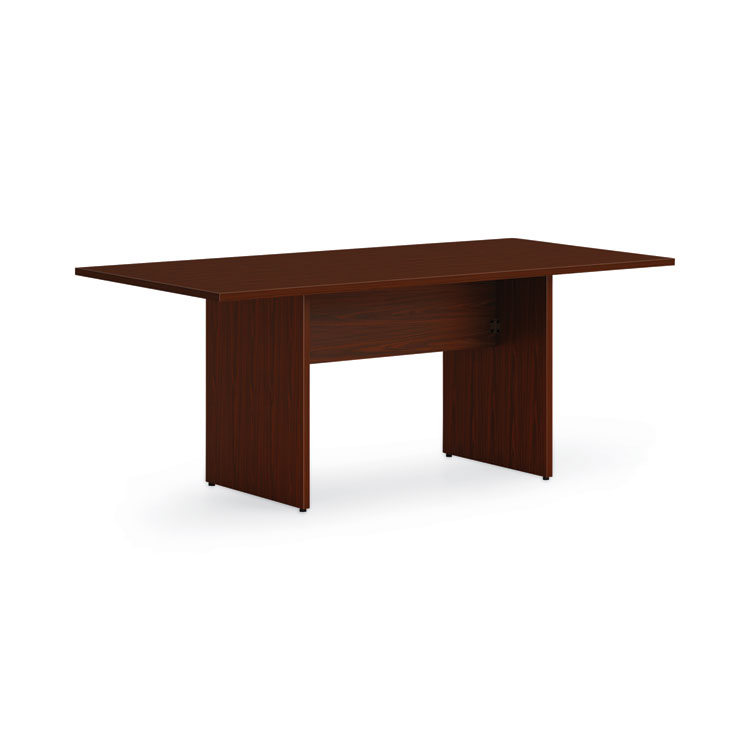 HON Mod Slab Base for 96" Table Tops, 63.5w x 29.23d x 28h, Traditional Mahogany (HONTBL96BSELT1)