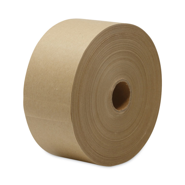 General Supply Gummed Kraft Sealing Tape, 3" Core, 3" x 600 ft, Brown, 10/Carton (UNV2800)