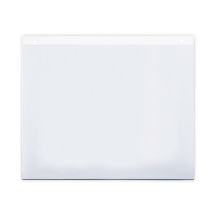 Universal Wall Mount Sign Holder, 11 x 8.5, Horizontal, Clear, 2/Pack (UNV76883)