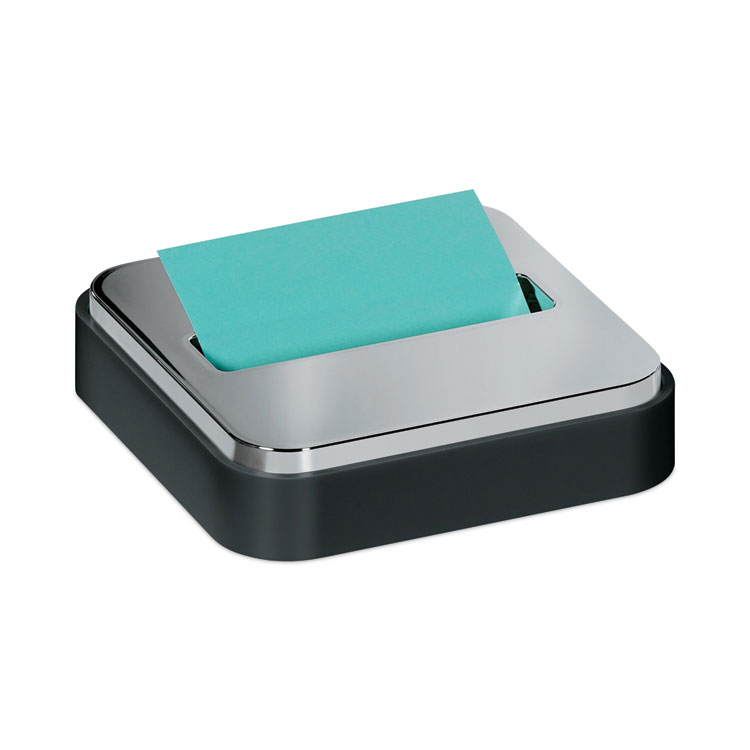 Post-it Pop-up Notes Super Sticky Steel Top Dispenser, For 3 x 3 Pads, Black/Steel (MMMSTL330BK)