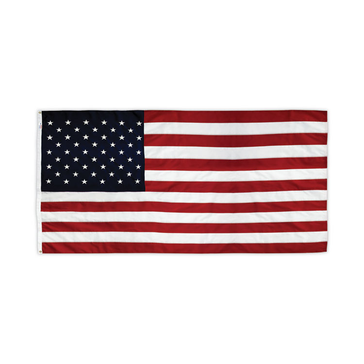 Advantus All-Weather Outdoor U.S. Flag, 96" x 60", Heavyweight Nylon (AVTMBE002270)