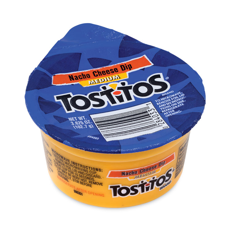Tostitos Nacho Cheese Dip ToGo Cups, 3.63 oz Cup, 30/Carton (GRR29500069)