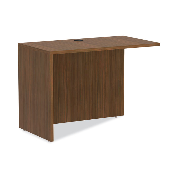 Alera Alera Valencia Series Reversible Return/Bridge Shell, 42w x 23.63d x 29.5h, Modern Walnut (ALEVA354224WA)