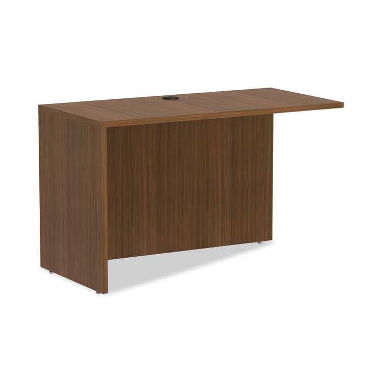 Alera Alera Valencia Series Reversible Return/Bridge Shell, 47.25w x 23.63d x 29.5h, Modern Walnut (ALEVA354824WA)