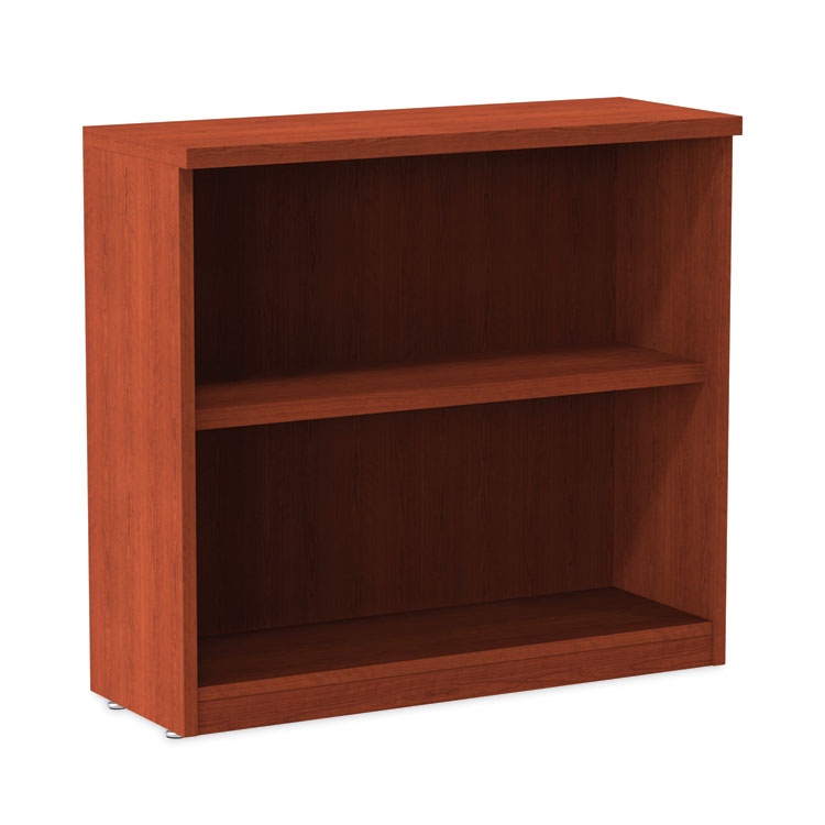 Alera Alera Valencia Series Bookcase, Two-Shelf, 31.75w x 14d x 29.5h, Med Cherry (ALEVA633032MC)