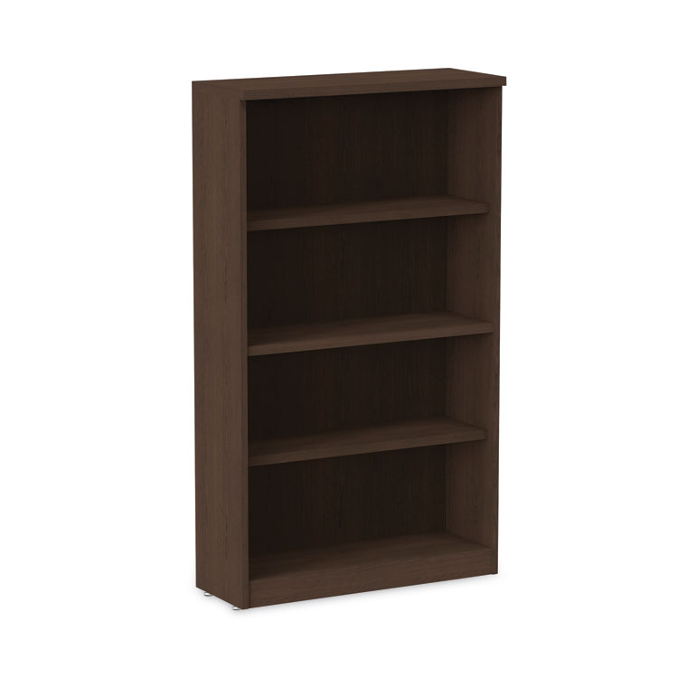 Alera Alera Valencia Series Bookcase, Four-Shelf, 31.75w x 14d x 54.88h, Espresso (ALEVA635632ES)