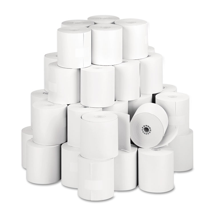 Iconex Direct Thermal Printing Thermal Paper Rolls, 3.13" x 273 ft, White, 50/Carton (ICX90780566)