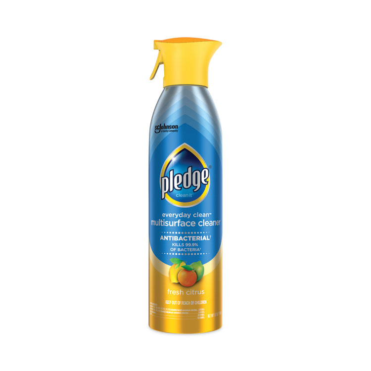 Pledge Multi Surface Antibacterial Everyday Cleaner, 9.7 oz Aerosol Spray (SJN336276EA)