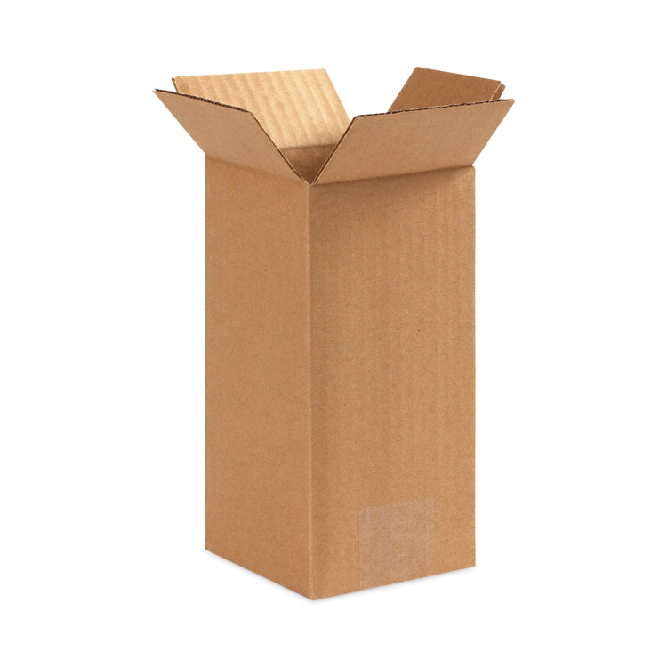 The Packaging Wholesalers Shipping Boxes, Regular Slotted Container (RSC), 12" x 12" x 24", Brown Kraft, 25/Bundle (PKGBS121224)