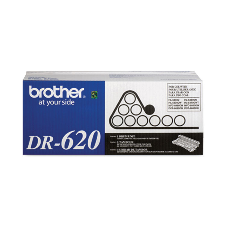 BROTHER INTL. CORP. DR620 Drum Unit, 25,000 Page-Yield, Black (BRTDR620)