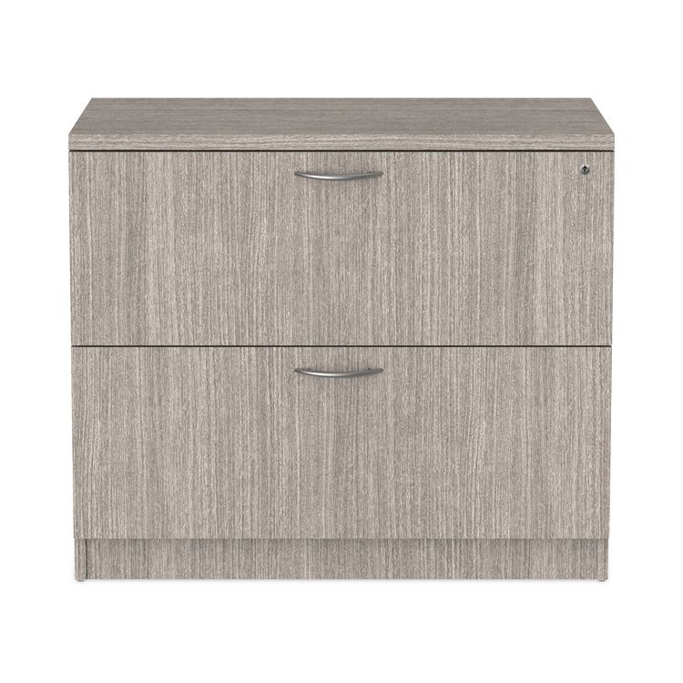 Alera Alera Valencia Series Lateral File, 2 Legal/Letter-Size File Drawers, Gray, 34" x 22.75" x 29.5" (ALEVA513622GY)