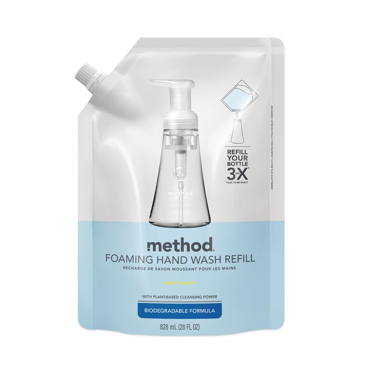 Method Foaming Hand Wash Refill, Sweet Water Scent, 28 oz (MTH00662)