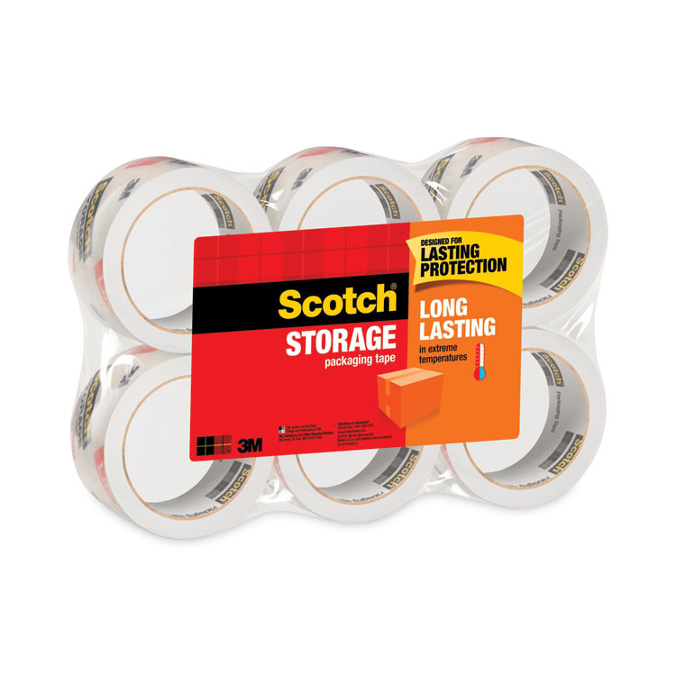 Scotch Storage Tape, 3" Core, 1.88" x 54.6 yds, Clear, 6/Pack (MMM36506)