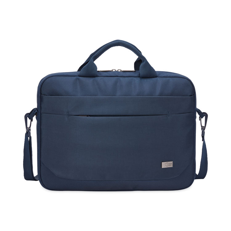 Case Logic Advantage Laptop Attache, Fits Devices Up to 14", Polyester, 14.6 x 2.8 x 13, Dark Blue (CLG3203987)