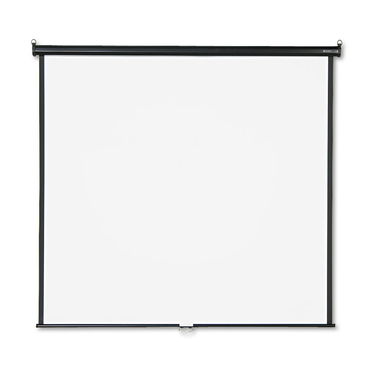 Quartet Wall or Ceiling Projection Screen, 70 x 70, White Matte Finish (QRT670S)