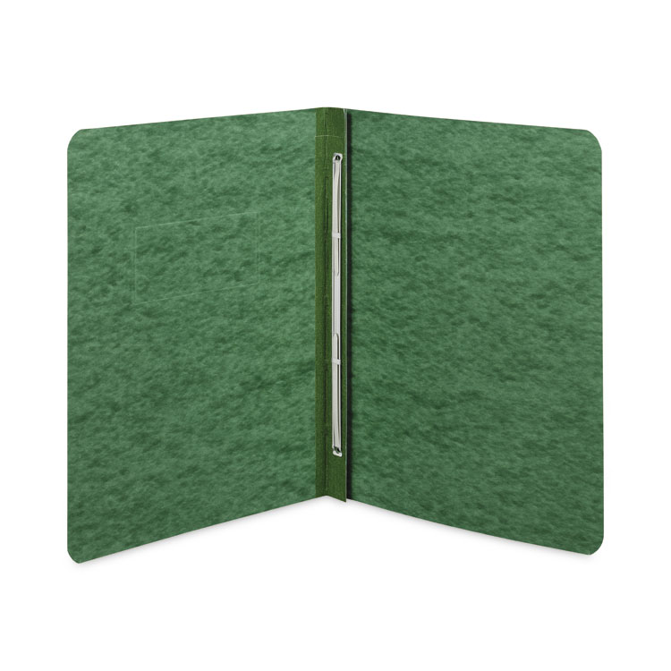 ACCO Pressboard Report Cover with Tyvek Reinforced Hinge, Two-Piece Prong Fastener, 3" Capacity, 8.5 x 11, Dark Green/Dark Green (ACC25976) - Image 3