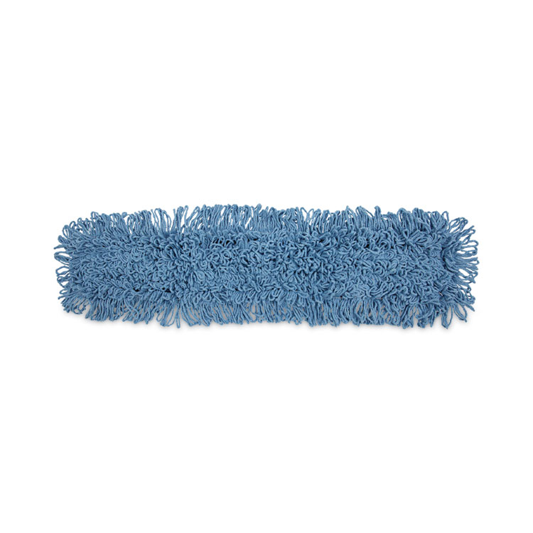 Boardwalk Dust Mop Head, Cotton/Synthetic Blend, 36 x 5, Looped-End, Blue (BWK1136)