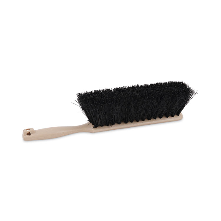 Boardwalk Counter Brush, Black Tampico Bristles, 4.5" Brush, 3.5" Tan Plastic Handle (BWK5208)