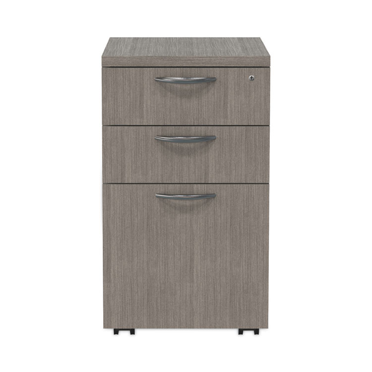 Alera Alera Valencia Series Mobile Pedestal File, Left/Right, 3-Drawer: Box/Box/File, Legal/Letter, Gray, 15.88 x 20.5 x 28.39 (ALEVA572816GY)