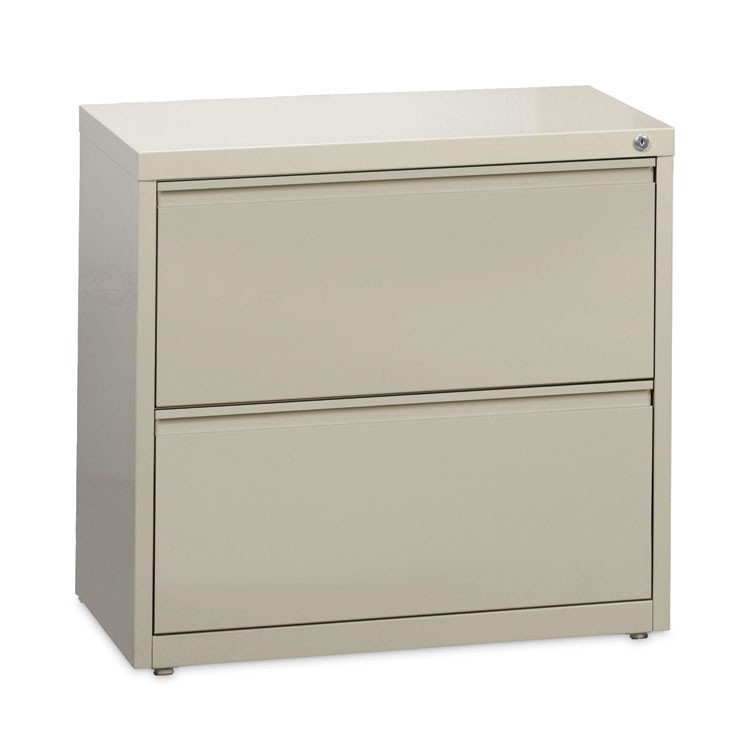 Hirsh Industries Lateral File Cabinet, 2 Letter/Legal/A4-Size File Drawers, Putty, 30 x 18.62 x 28 (HID14970)