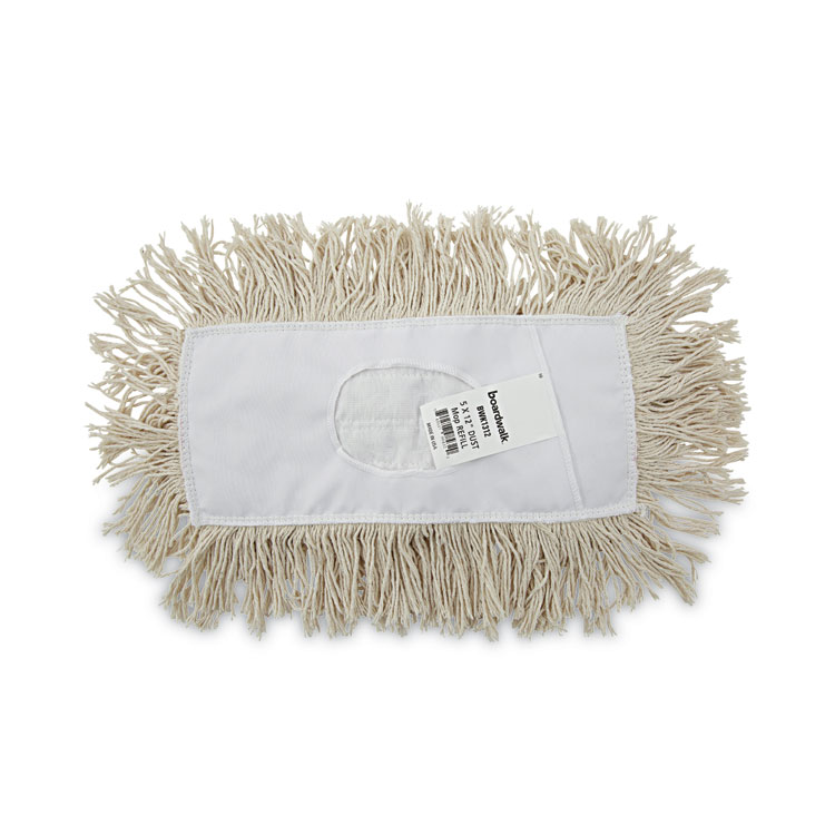 Boardwalk Mop Head, Dust, Cotton, 12 x 5, White (BWK1312)