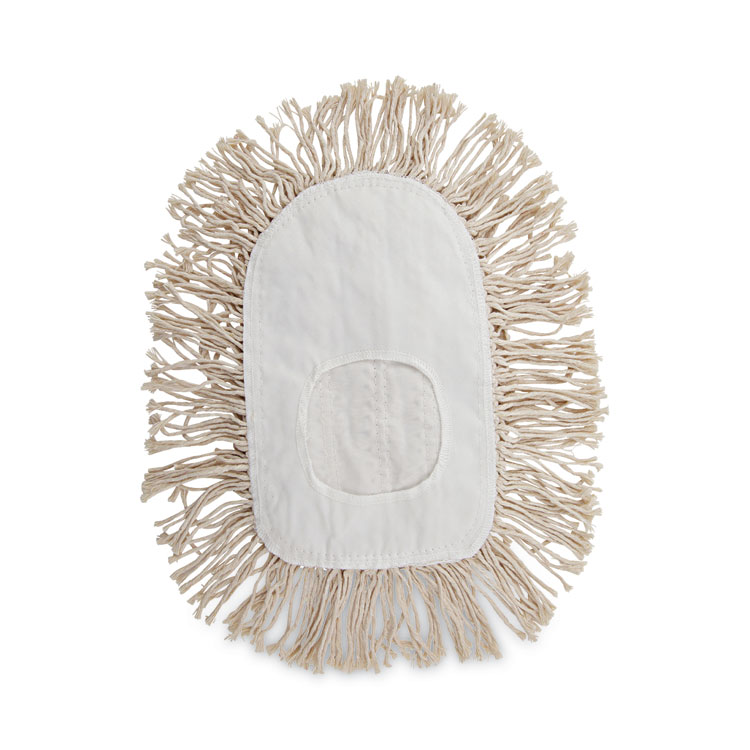 Boardwalk Wedge Dust Mop Head, Cotton, 17.5 x 13.5, White (BWK1491)