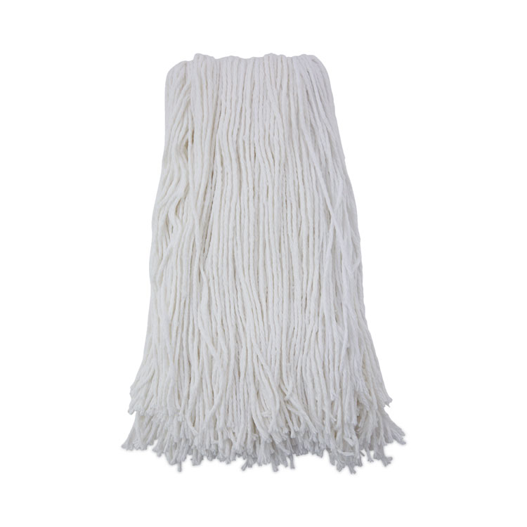 Boardwalk Cut-End Wet Mop Head, Rayon, No. 32, White, 12/Carton (BWK2032RCT)
