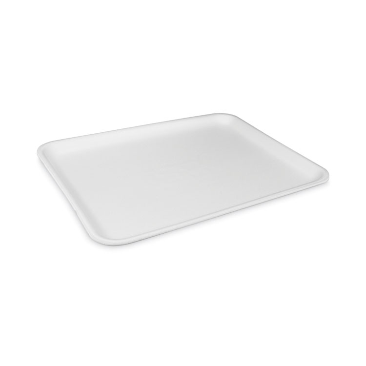Pactiv Evergreen Supermarket Tray, #12S, 11 x 9 x 0.65, White, Foam, 250/Carton (PCT0TF112S00000)