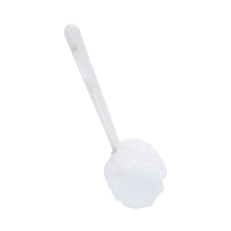 Boardwalk Deluxe Toilet Bowl Mop, 12" Handle, 2" Mop Head, White (BWK00160EA)